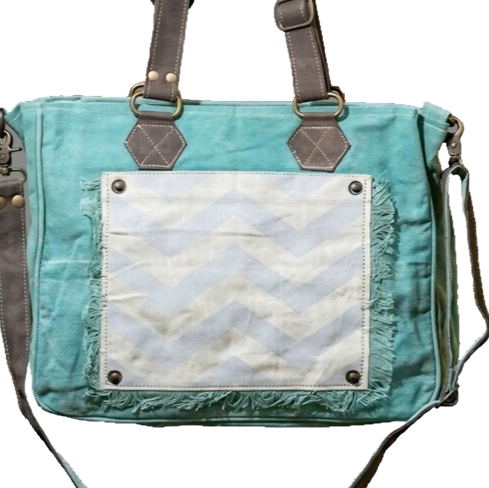 Distressed Canvas Shoulder Or Messenger Bag